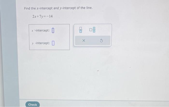 y intercept of the line y 1 2x 3 16