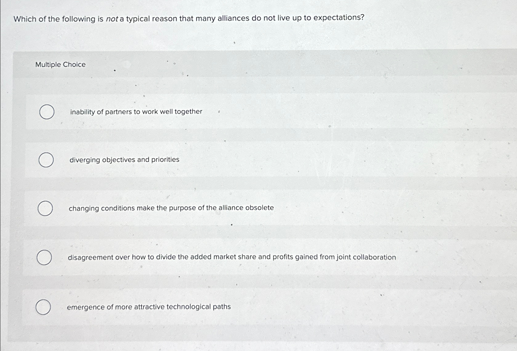 Solved Which of the following is not a typical reason that | Chegg.com