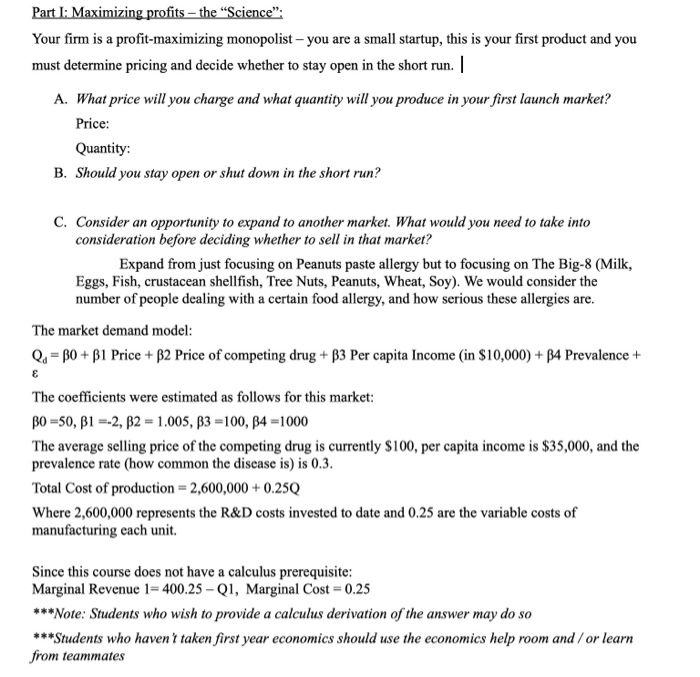 Solved Please Answer part A & B. The item we are working on | Chegg.com