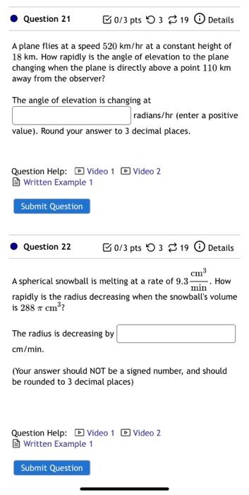 Solved Question 21 0/3 pts 53 19 Details A plane flies at a | Chegg.com