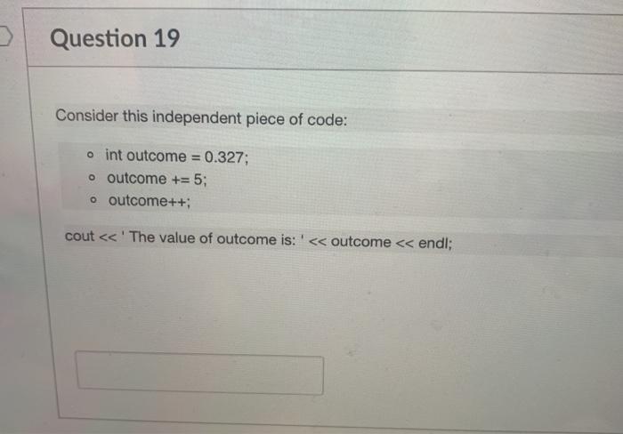 Solved Question 20 In the following code, one line starts | Chegg.com