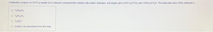 Solved C4H12O2 ClneO2 crlo inate in bet destermaned fram | Chegg.com
