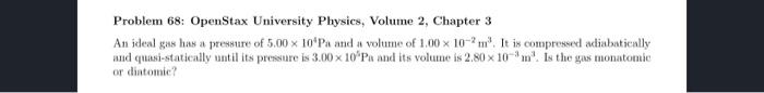 Solved Problem 68: OpenStax University Physics, Volume 2, | Chegg.com