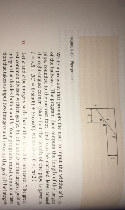 Pipe Problem Java Program Solved FIGURE 6-19 Pipe problem Write a program that prompts | Chegg.com