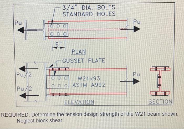 Solved AISC manual requirements Question: Determine the | Chegg.com