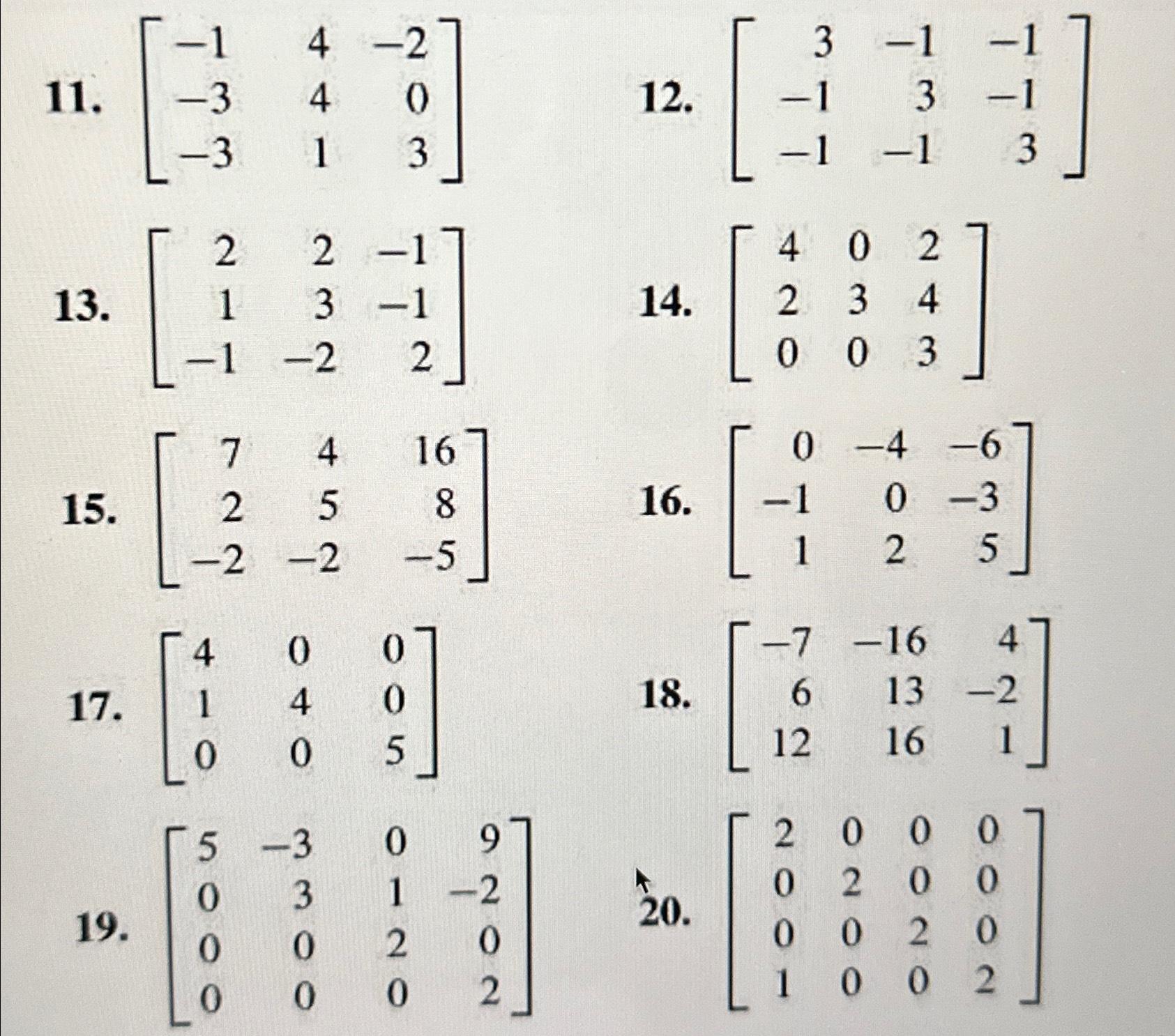 For #18, ﻿is there a faster method to solve | Chegg.com