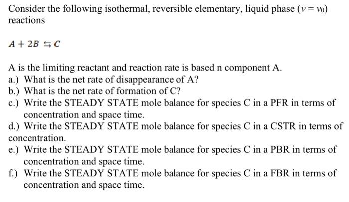 Solved Consider The Following Isothermal, Reversible | Chegg.com