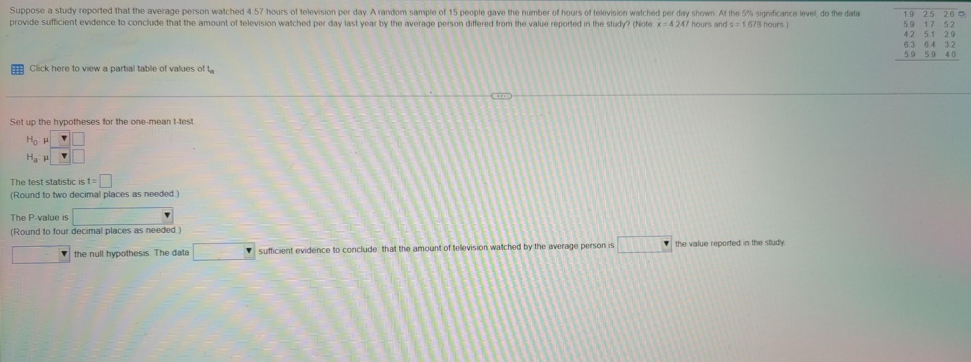 Solved Suppose a study reported that the average person | Chegg.com