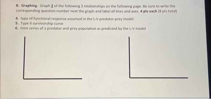 Solved B. Graphing. Graph 2 Of The Following 3 Relationships | Chegg.com