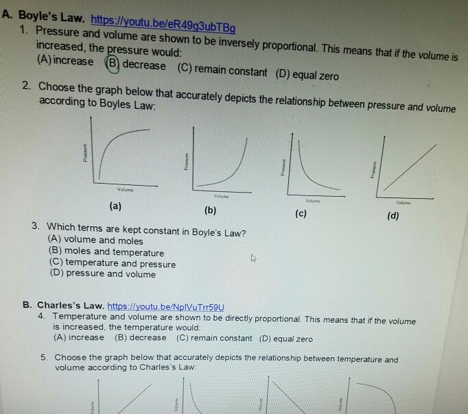 Solved A. Boyle&rsquo;s Law. https://youtu.be/eR 49g3ubTBg 1. | Chegg.com