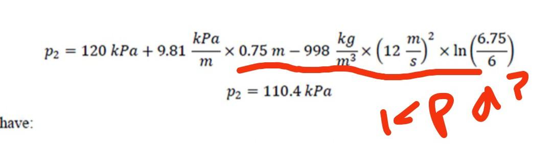 300 Kpa In Kg M3