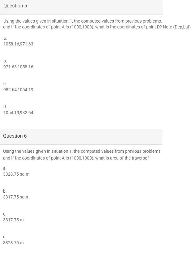 Solved Answer 4, 5 and 6 only. Theres an answer for 1, 2 and | Chegg.com
