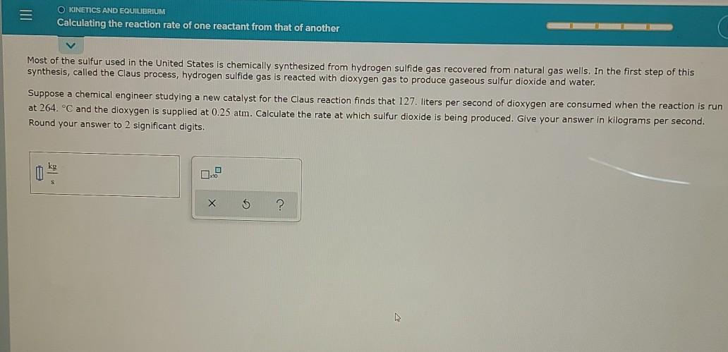 calculating the reaction rate of one reactant from that of another