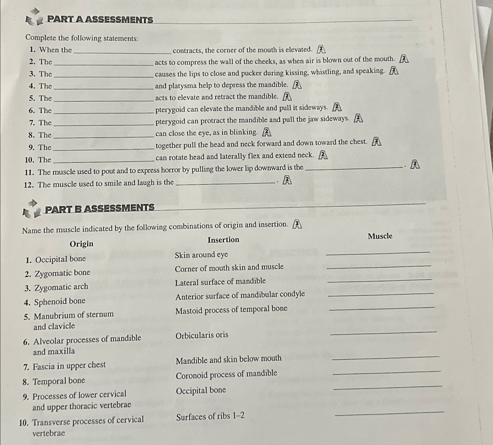 solved-part-aassessmentscomplete-the-following-chegg