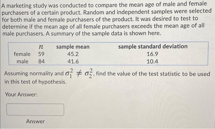 solved-a-marketing-study-was-conducted-to-compare-the-mean-chegg