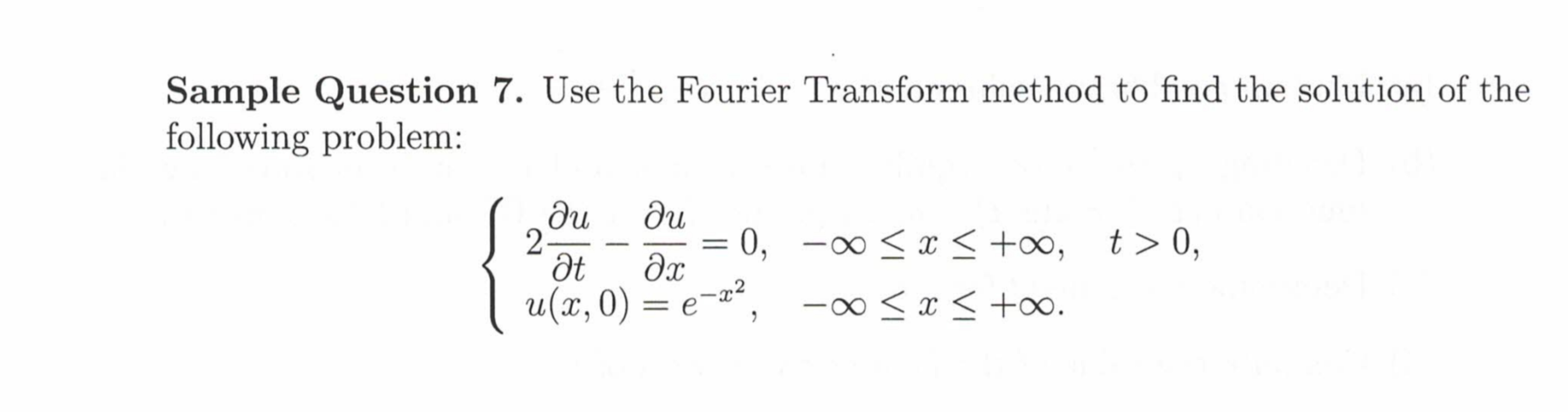 Sample Question 7 ï Use The Fourier Transform Method Chegg Sample Question 7 ï Use The Fourier Transform Method Chegg