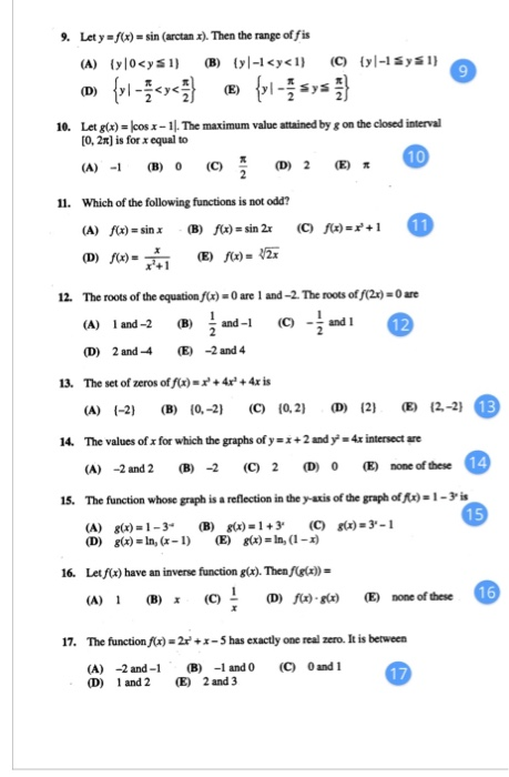 Solved D 1 E 30 1 Iff X X 2x 1 Then F 2 A Chegg Com