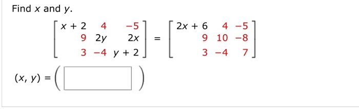 x (- 9 2 y 5 4