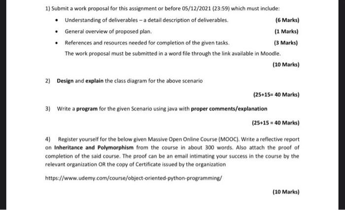 Solved 1) Submit a work proposal for this assignment or | Chegg.com