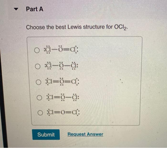 Part A Choose The Best Lewis Structure For Bef2 Chegg 