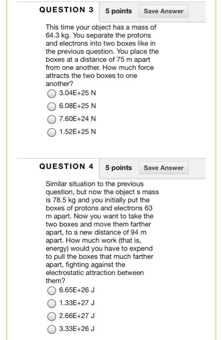 Solved QUESTION 1 5 points Save Answer Consider an object of | Chegg.com