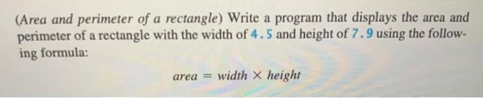 write a program to find area of rectangle in javascript