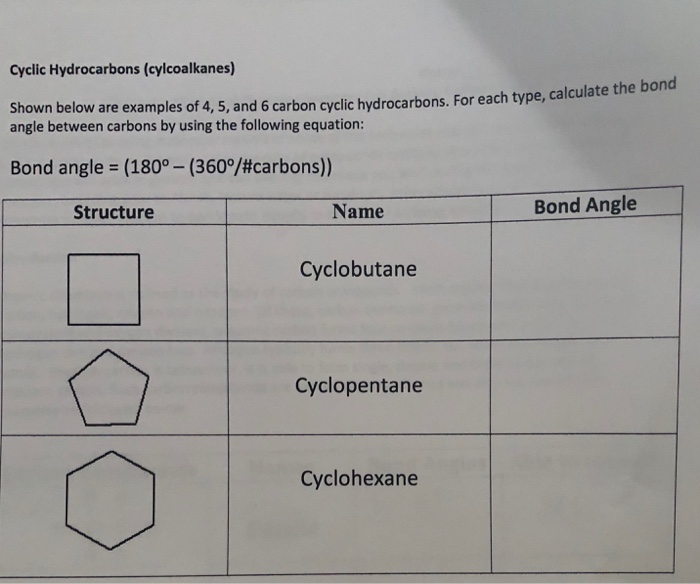 cyclic hydrocarbons