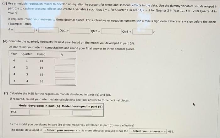 Solved Consider The Following Time Series Data.(b) Use A | Chegg.com