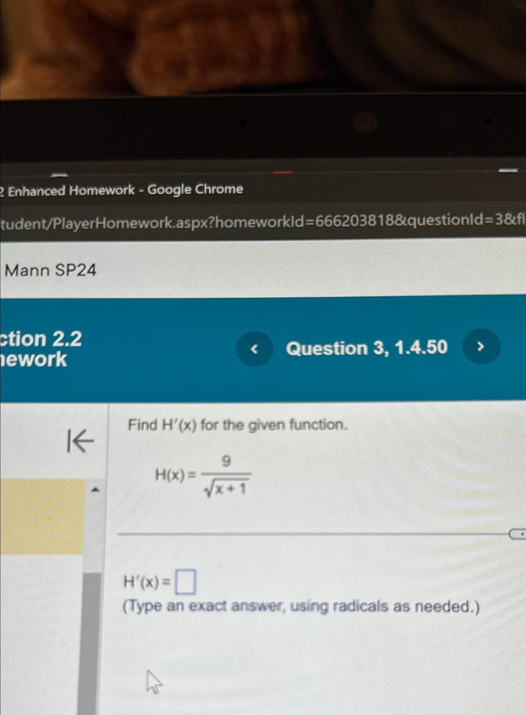 Solved Enhanced Homework - ﻿Google | Chegg.com