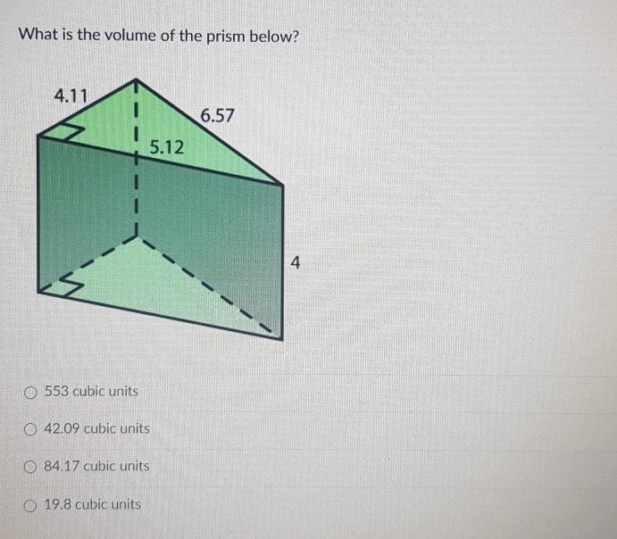 Solved Question 1 The Bases Of All Prisms Are O | Chegg.com