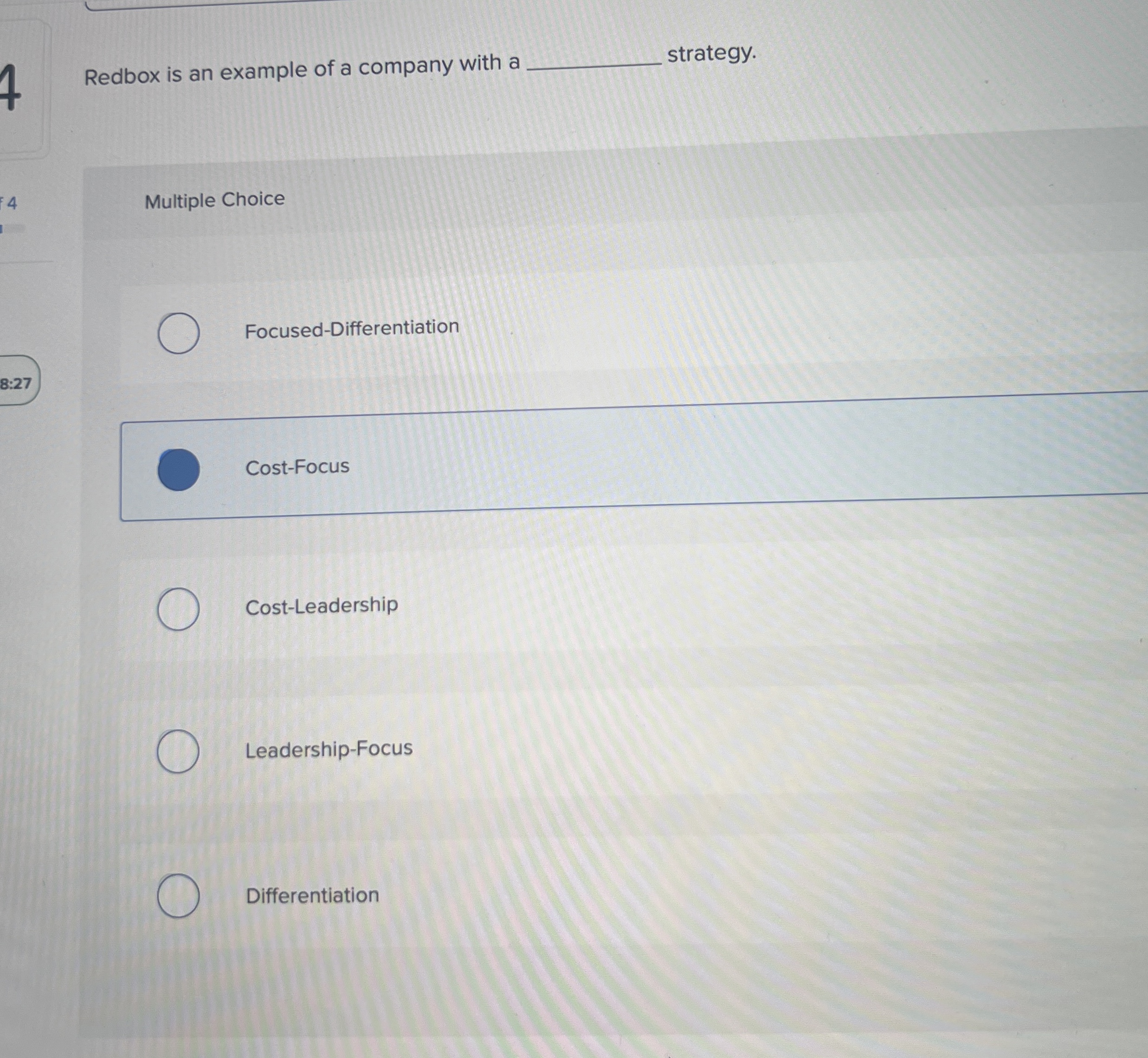 Solved Redbox is an example of a company with
