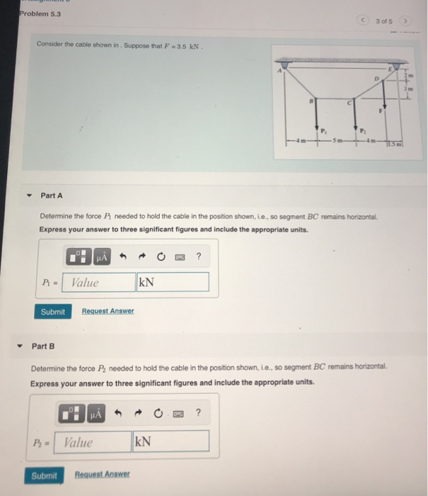 Solved Problem 5.3 3 Of 5 > Consider The Cable Shown In. | Chegg.com