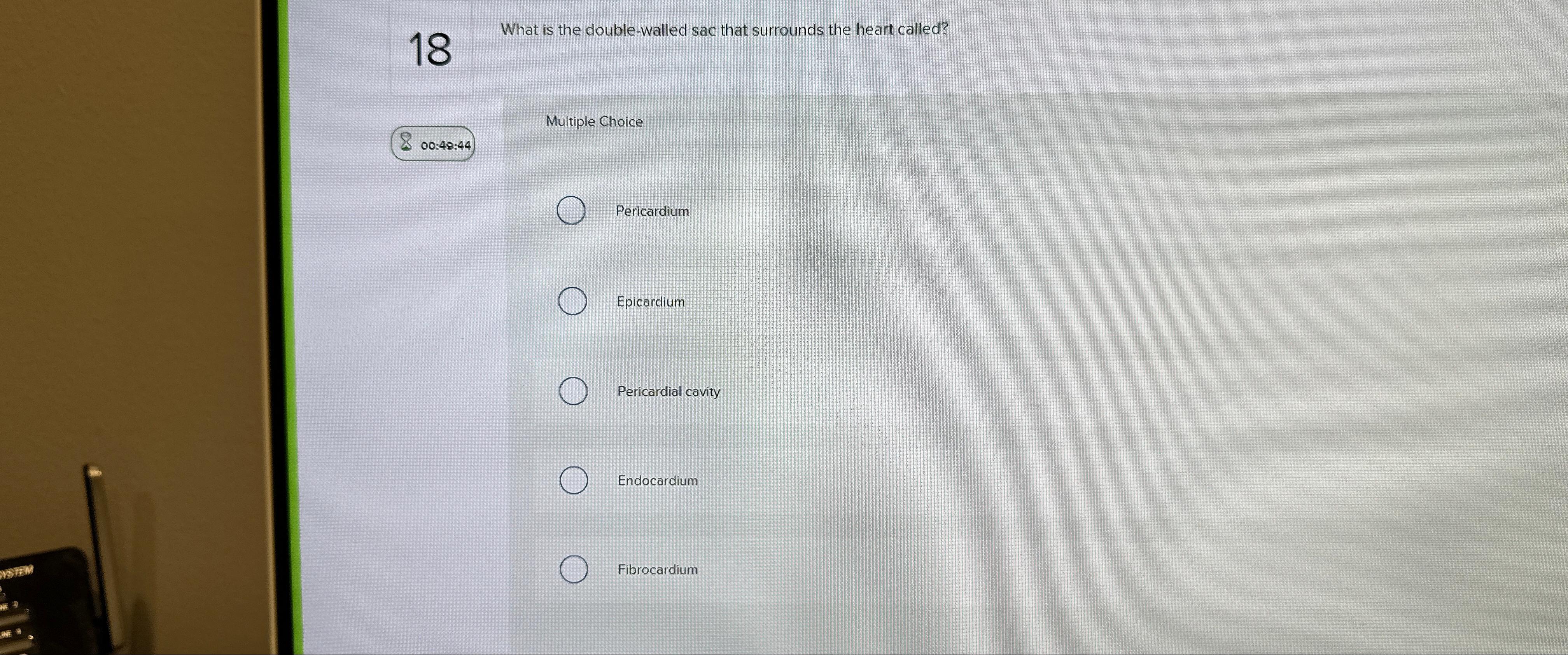 Solved 18What is the doublewalled sac that surrounds the