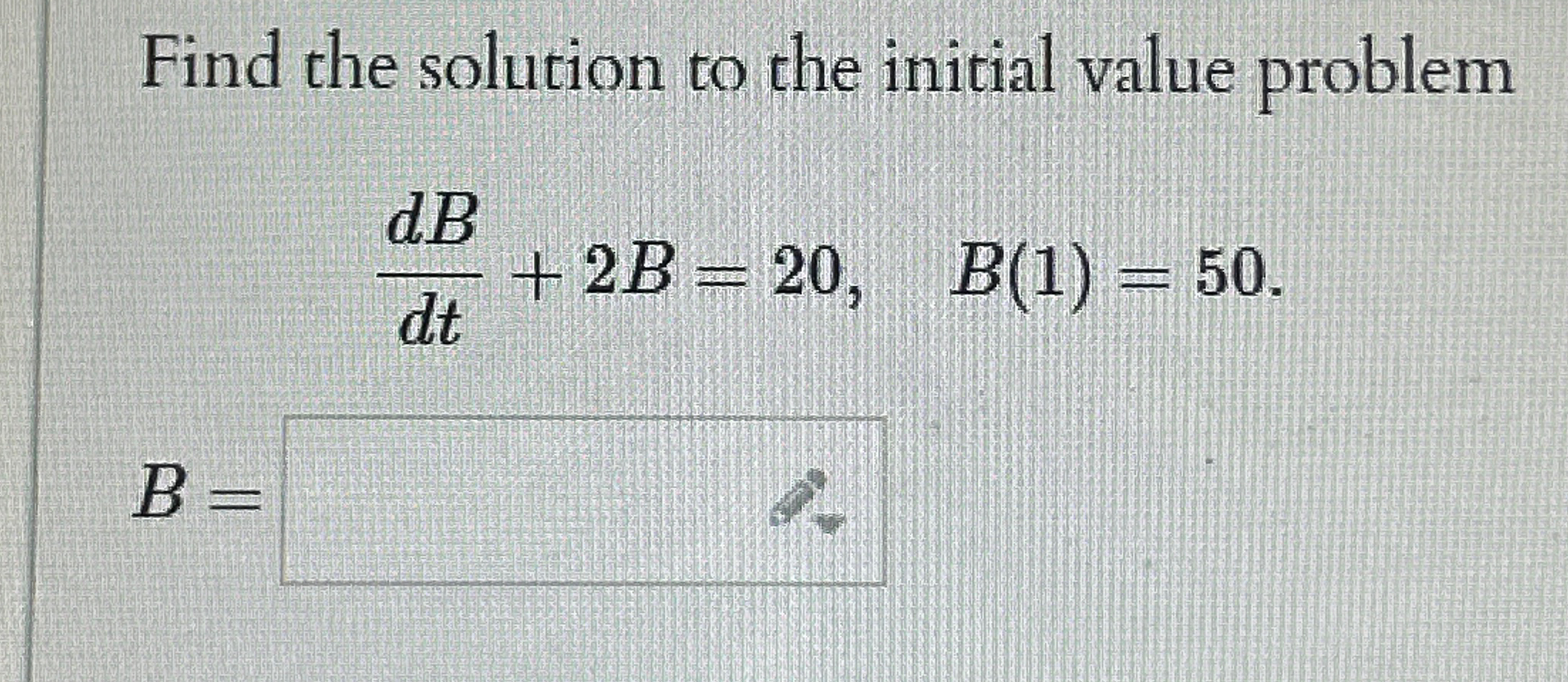 Solved Find the solution to the initial value | Chegg.com