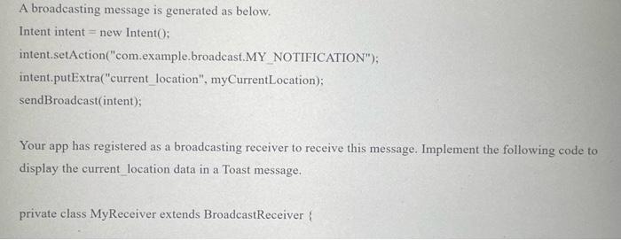 Solved In Android Studio for the following: finish code. add | Chegg.com