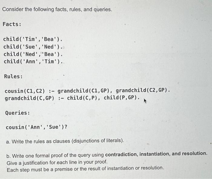 decide on a set of facts or rules meaning