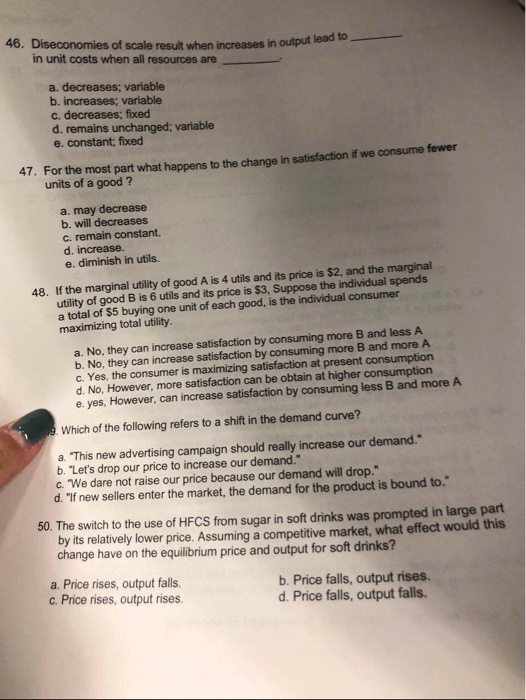Solved 32. As the price of good Y rises from $10 to $12, the | Chegg.com