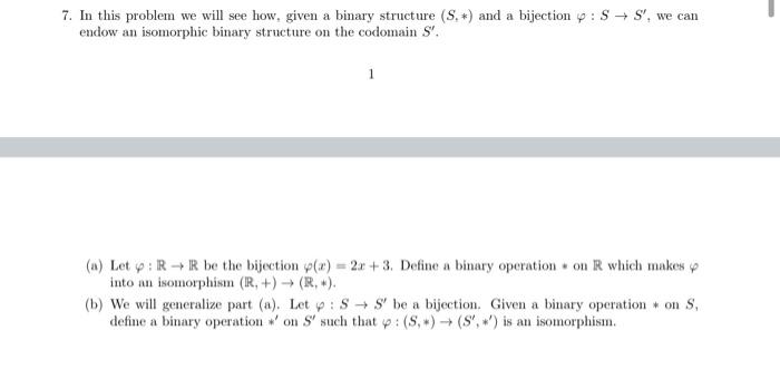 Solved 7. In this problem we will see how. given a binary | Chegg.com