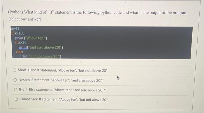 Solved In Python programming, Mark True or False for each of | Chegg.com