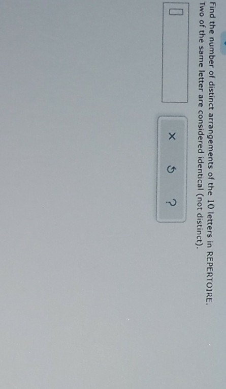 Solved Find the number of distinct arrangements of the 10 | Chegg.com