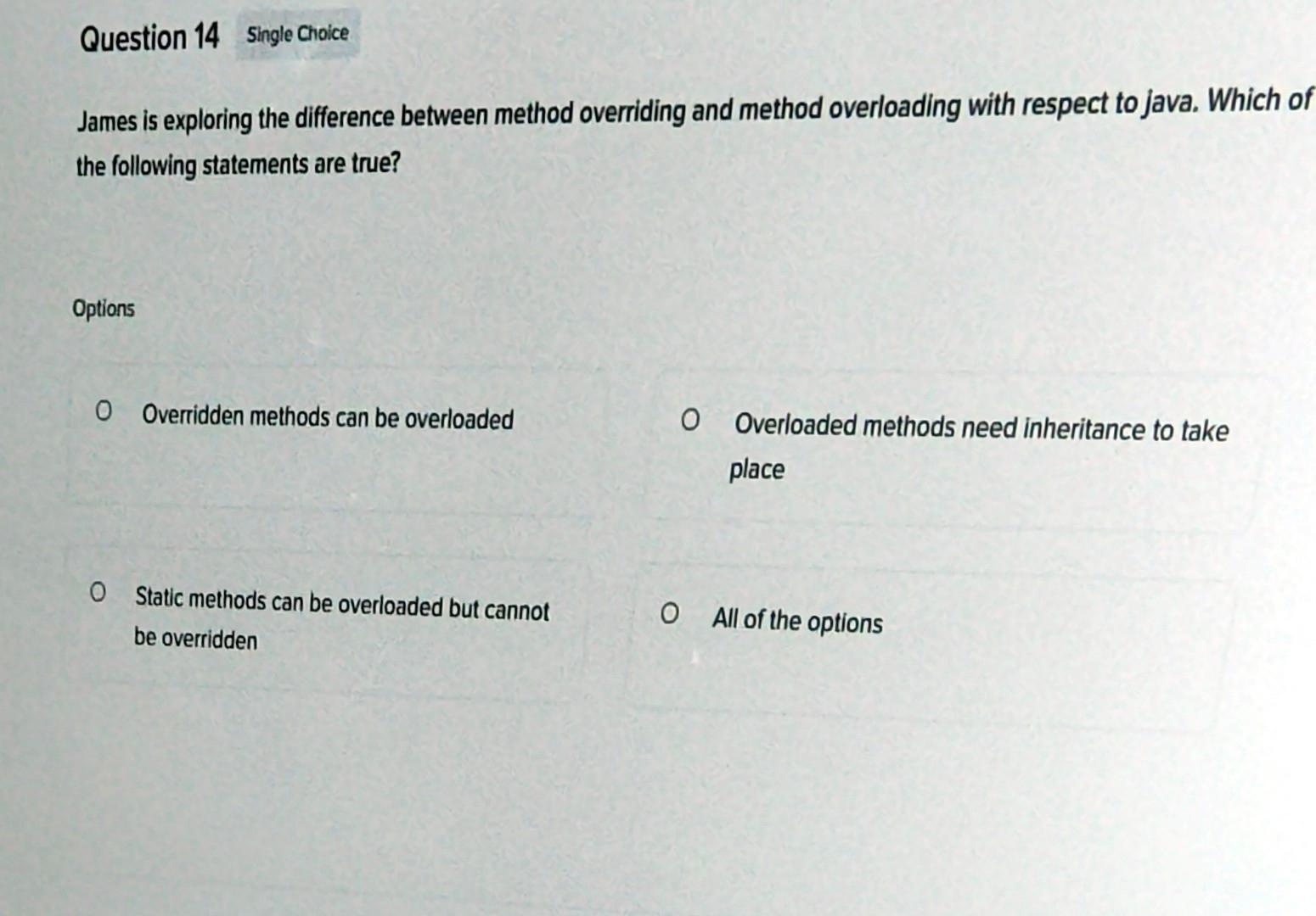 (JMSE): 10 Difference between Method overloading and  Method overriding in java - in detail with programs