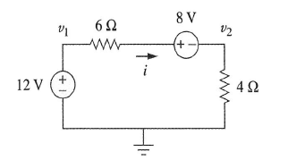 Solved: For The Circuit In Fig. 3.47, V1 And V2 Are Related As:fig 