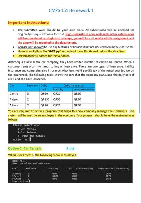 Important Instructions: - The submitted work should | Chegg.com