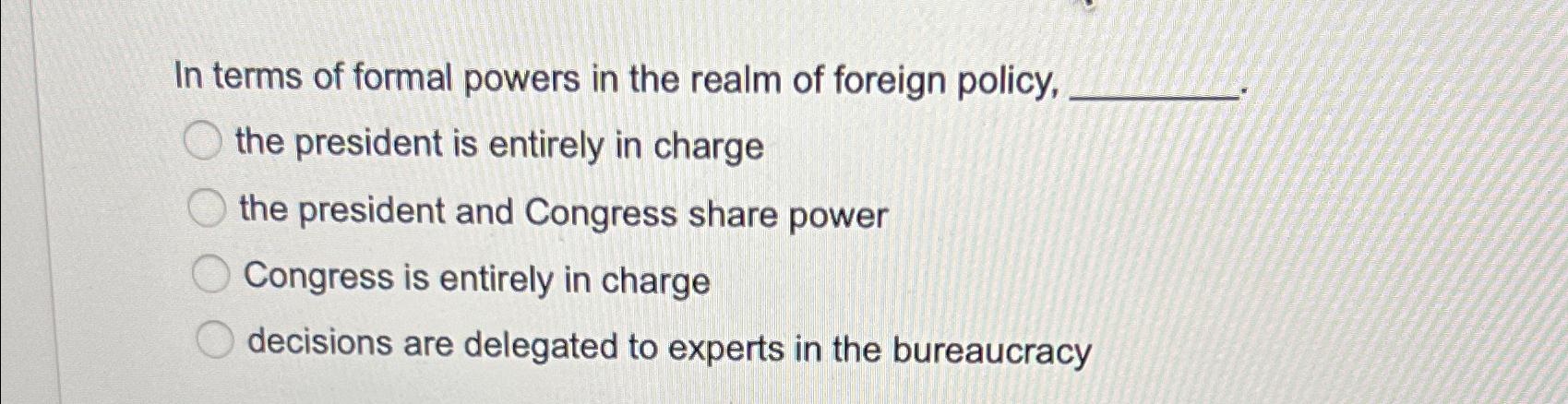 Solved In terms of formal powers in the realm of foreign | Chegg.com