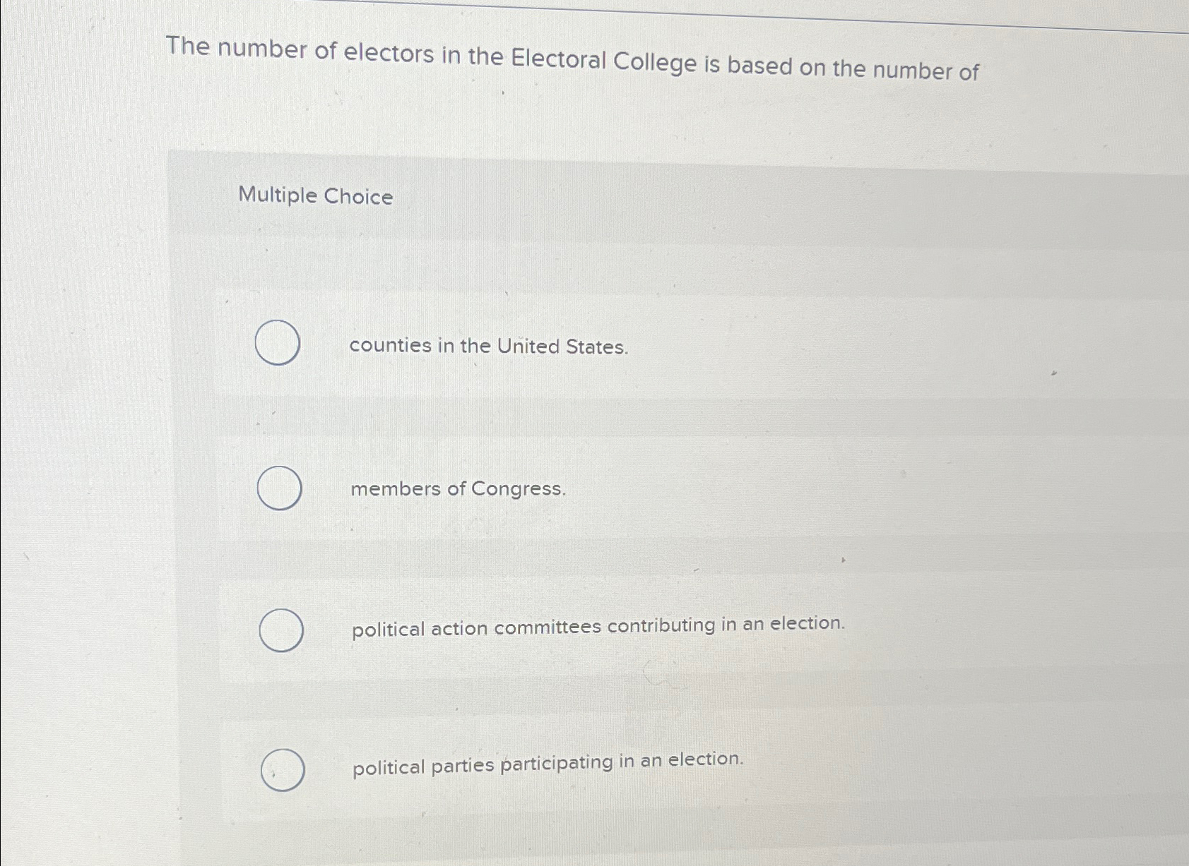 total number of electors in the electoral college