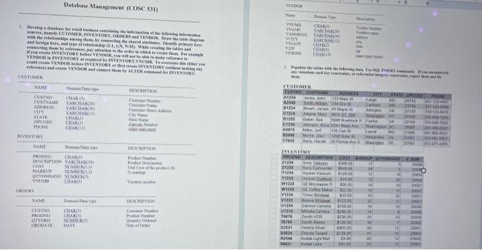 Solved 3. Create the following queries and generate reports | Chegg.com