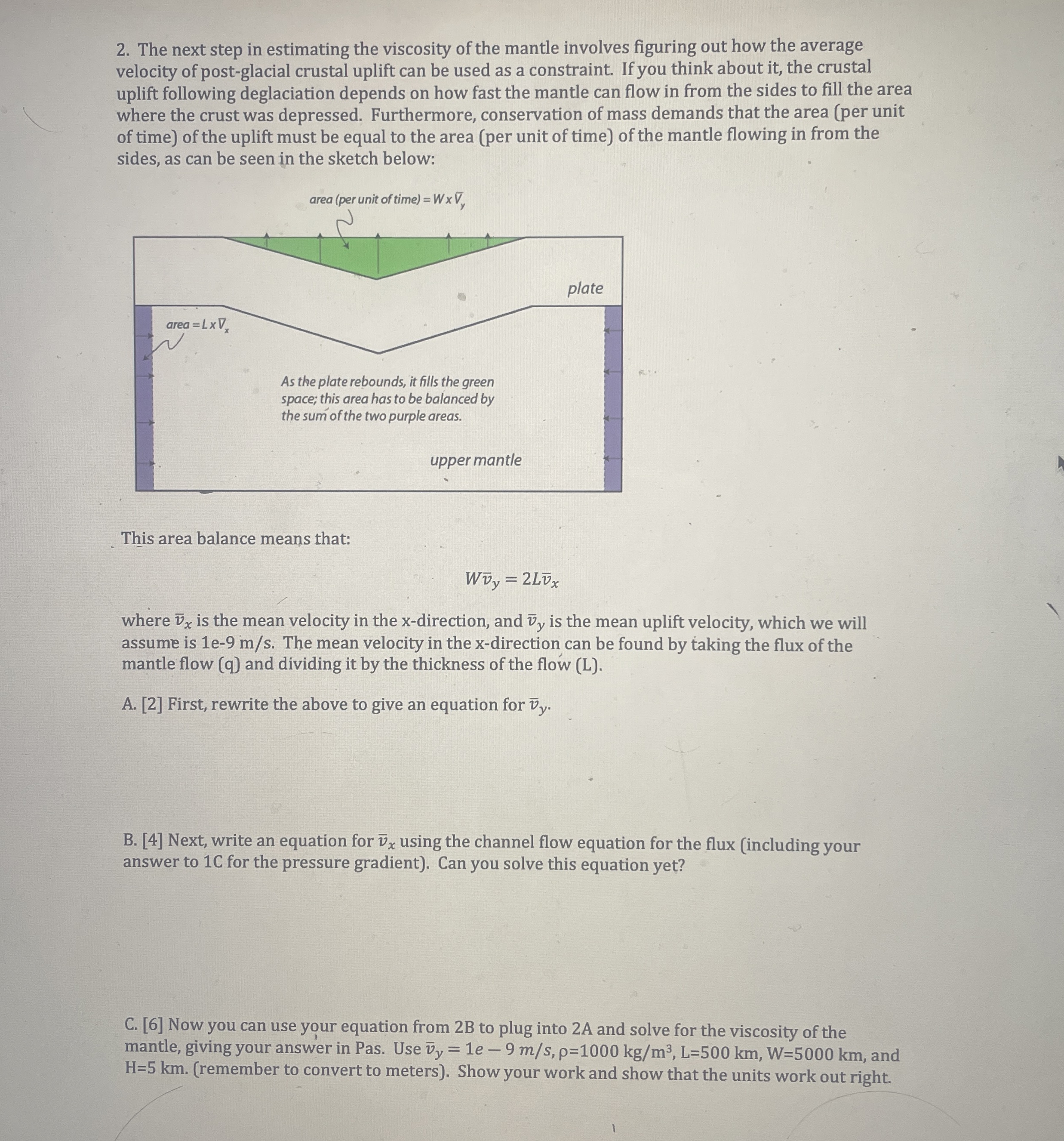 Solved The next step in estimating the viscosity of the | Chegg.com