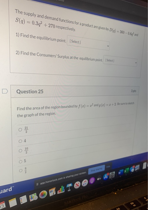 Solved The supply and demand functions for a product are | Chegg.com