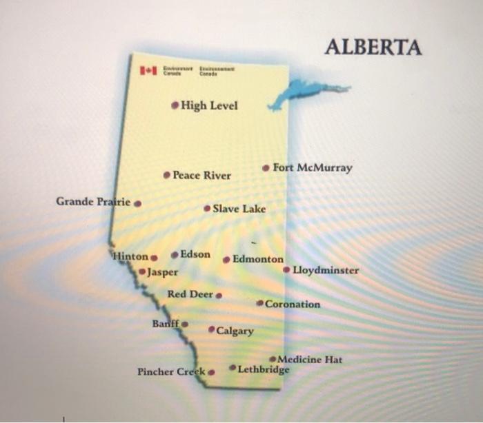 High Level Alberta Map