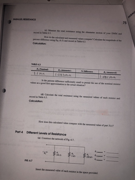 Solved Experiment Dc 6 Experiment De 6 E Using E 10 V Chegg Com